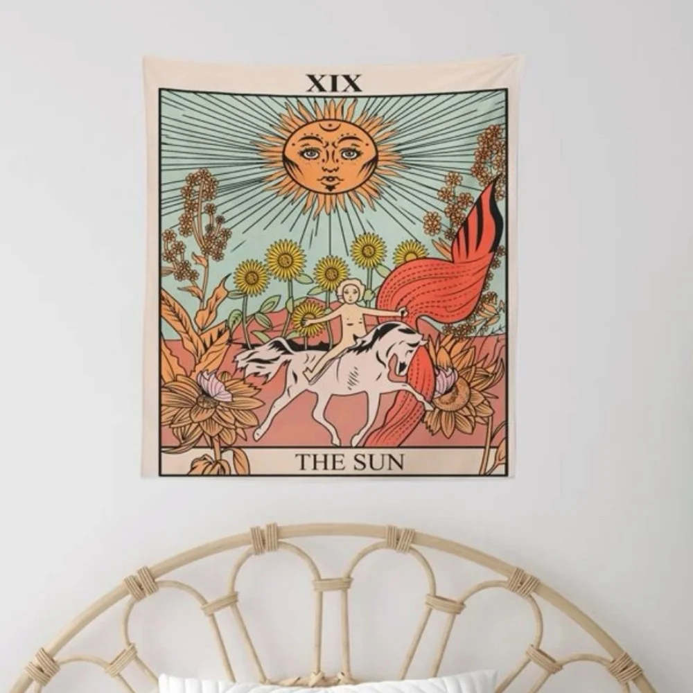 NWOT The Sun tarot card tapestry - Picture 4 of 4